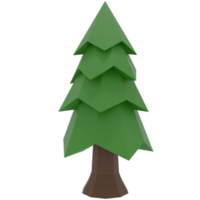 3D Low Poly Tree png