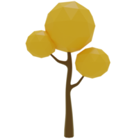 3d Basso poli albero png