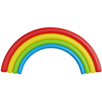 3D-Rendering Regenbogen isoliert png