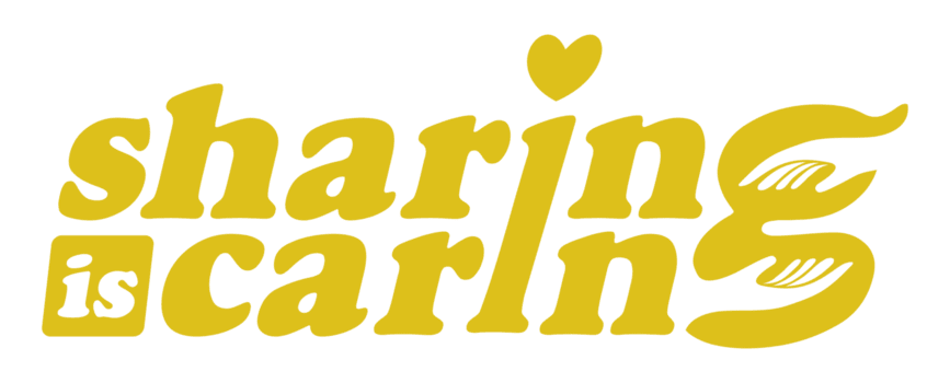 delning är omtänksam text illustration. brev uttryck för logotyp, affisch eller grafisk design element. formatera png