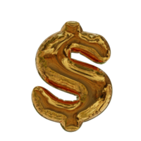 3d gouden ballon tekst png