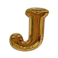 texto de balão dourado 3d png