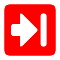 Directional Arrow Sign on Transparent Background png