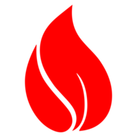 silueta de llama dibujada a mano sobre fondo transparente png