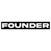 Founder text label on Transparent Background png