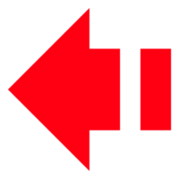 Directional Arrow Sign on Transparent Background png