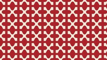 ivory color puzzle shaped tiles on red modern minimalism style background Loop video
