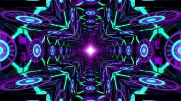 Glowing Vivid Neon Color Texture Light VJ Loop Background video