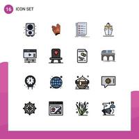 16 Creative Icons Modern Signs and Symbols of creative transport check ship to do Editable Creative Vector Design Elements