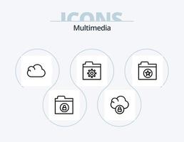 Multimedia Line Icon Pack 5 Icon Design. . download. . app vector