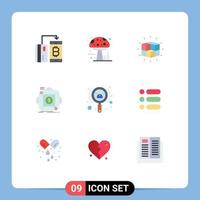 9 Creative Icons Modern Signs and Symbols of application store poison purchase solution Editable Vector Design Elements