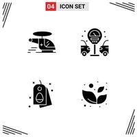 Universal Solid Glyph Signs Symbols of helicopter egg ambulance life nature Editable Vector Design Elements