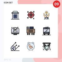 9 Creative Icons Modern Signs and Symbols of desk medical idea healthcare hands Editable Vector Design Elements