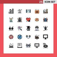 25 Creative Icons Modern Signs and Symbols of user ladder interaction medical emergency Editable Vector Design Elements
