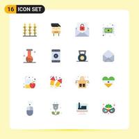 16 Creative Icons Modern Signs and Symbols of biochemistry hardware communication cpu chip Editable Pack of Creative Vector Design Elements