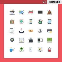 25 Creative Icons Modern Signs and Symbols of tent holidays on camping keyboard Editable Vector Design Elements