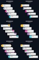 incluya infografías vectoriales en su presentación para atraer a su audiencia. vector