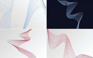 Modern wave curve abstract vector background for a trendy presentation