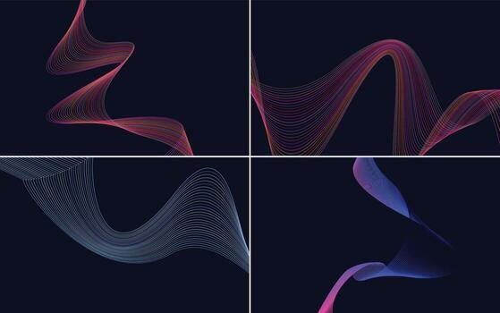 Add a touch of modernity to your flyer or brochure with this vector background