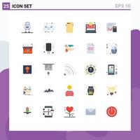 25 Creative Icons Modern Signs and Symbols of audit investment wire online shop back Editable Vector Design Elements