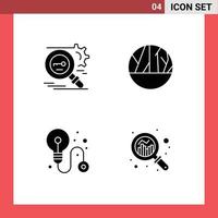 Universal Solid Glyphs Set for Web and Mobile Applications key business secure infection process Editable Vector Design Elements