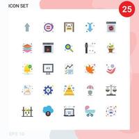 25 Creative Icons Modern Signs and Symbols of safe encryption ecommerce straight down Editable Vector Design Elements