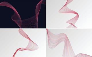 Modern wave curve abstract vector background for a lively presentation