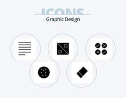 paquete de iconos de glifo de diseño 5 diseño de iconos. . creativo. vector