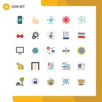 25 Universal Flat Colors Set for Web and Mobile Applications design logistic iot gear global Editable Vector Design Elements