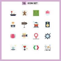 paquete de iconos de vector de stock de 16 signos y símbolos de línea para mecánico feliz efectivo bebé pollo paquete editable de elementos de diseño de vector creativo