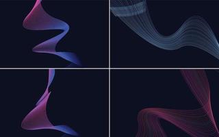 Modern wave curve abstract vector background for a fun presentation