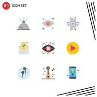 9 Creative Icons Modern Signs and Symbols of scan invitation microchip greeting mail Editable Vector Design Elements