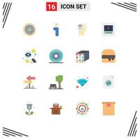 Stock Vector Icon Pack of 16 Line Signs and Symbols for coin wireframe memory player male Editable Pack of Creative Vector Design Elements
