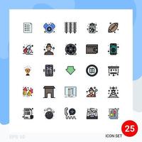 25 Creative Icons Modern Signs and Symbols of food candy jar drop candy plant Editable Vector Design Elements