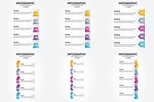 use este conjunto de infografías de ilustración vectorial para hacer su publicidad en folletos. volantes y revistas se destacan. vector