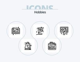 Hobbies Line Icon Pack 5 Icon Design. . hobby. fitness. hobbies. hobby vector