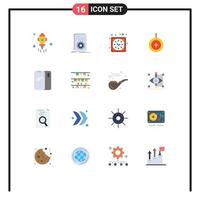 Set of 16 Modern UI Icons Symbols Signs for honor medal script star watch Editable Pack of Creative Vector Design Elements