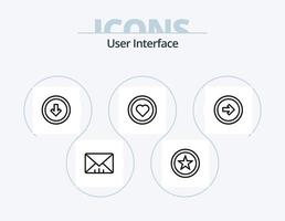 User Interface Line Icon Pack 5 Icon Design. user. interface. setting. battery. tag vector