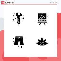 Creative Icons Modern Signs and Symbols of diy cloths board paint india Editable Vector Design Elements