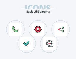 Basic Ui Elements Line Filled Icon Pack 5 Icon Design. . check box. reload. box. up vector