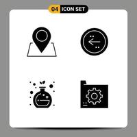 Creative Icons Modern Signs and Symbols of location green arrow direction connect Editable Vector Design Elements