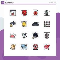 Set of 16 Modern UI Icons Symbols Signs for can air verify travel lantern Editable Creative Vector Design Elements