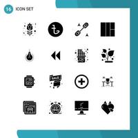 16 Creative Icons Modern Signs and Symbols of suggestion idea clip bulb wireframe Editable Vector Design Elements