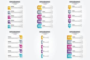 Utilice este conjunto de infografías de ilustración vectorial para publicidad en un folleto. volantes. o revista. vector