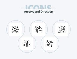 Arrow Line Icon Pack 5 Icon Design. . direction. up. arrow. rotate vector