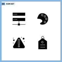 Creative Icons Modern Signs and Symbols of connection notice hosting palette finance Editable Vector Design Elements