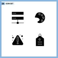 Creative Icons Modern Signs and Symbols of connection notice hosting palette finance Editable Vector Design Elements