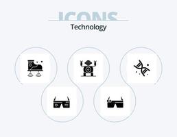 Technology Glyph Icon Pack 5 Icon Design. dna. toy. smart. technology. technology vector