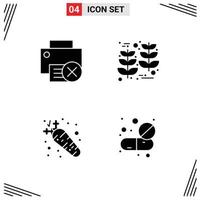 Set of Modern UI Icons Symbols Signs for computers carrot hardware harvest food Editable Vector Design Elements