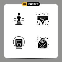 Creative Icons Modern Signs and Symbols of chess cortege king love tramway Editable Vector Design Elements